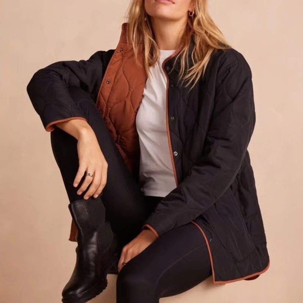 Summersalt Reversible Eco Quilted Lightweight Jacket - Picture 1 of 5
